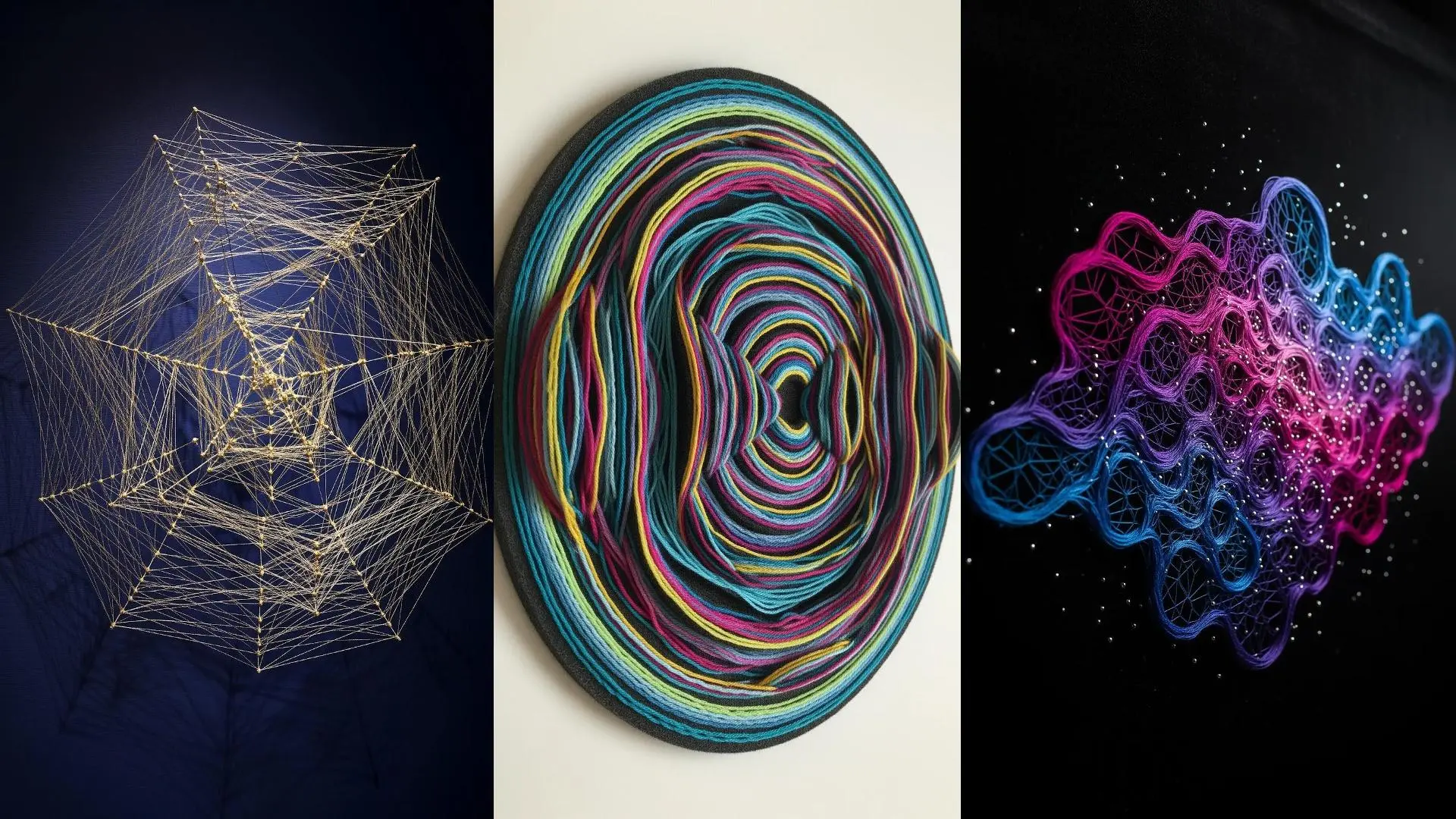 19 Abstract Thread-Sculpt Designs That Stand Off the Canvas Like ...
