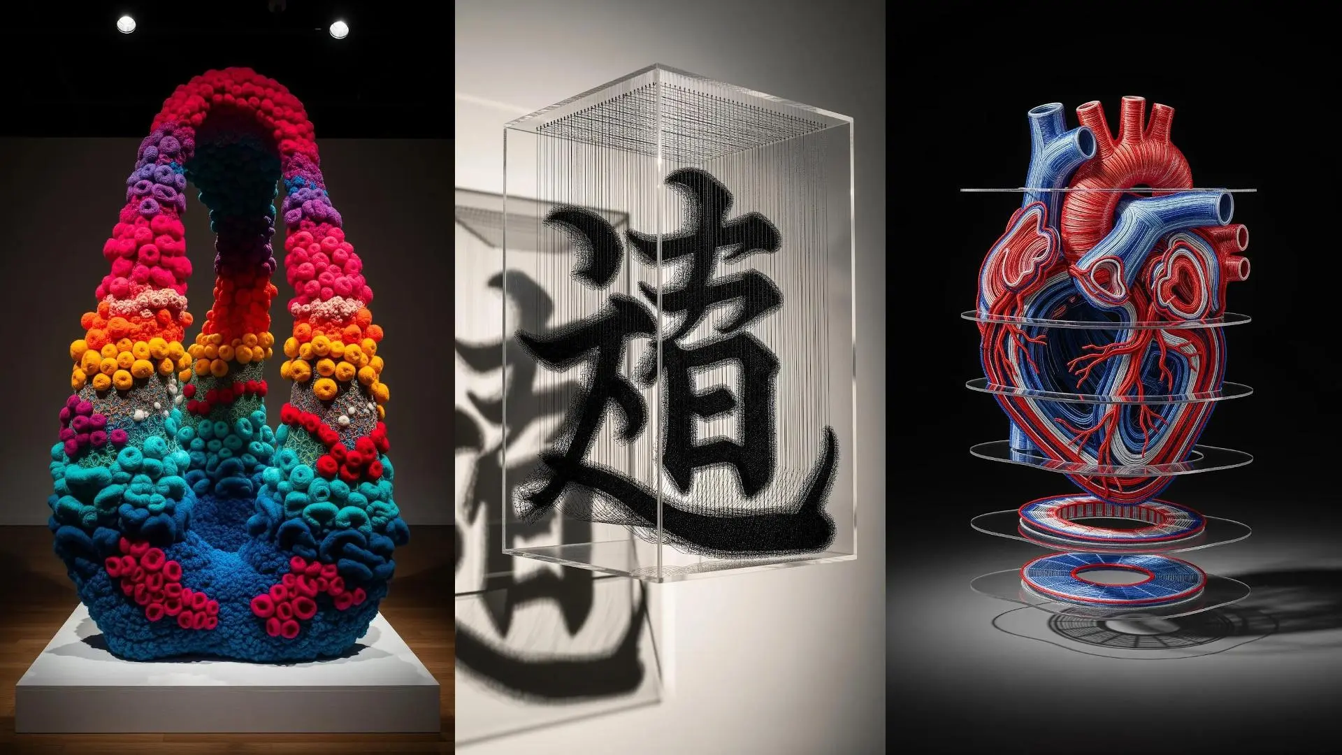 21 Contemporary Thread Sculptures Using Layering Techniques to Create ...