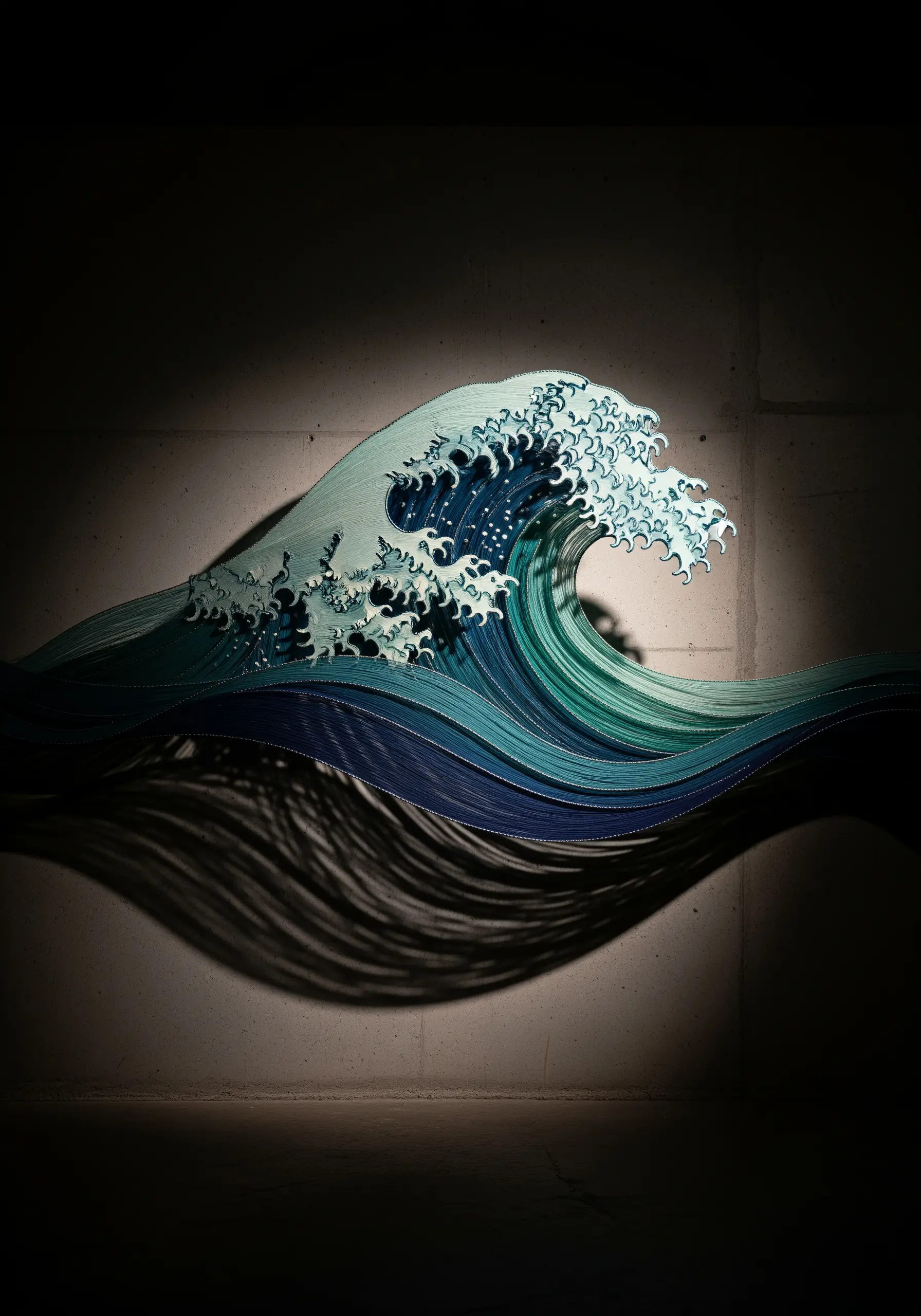 A sculptural representation of 